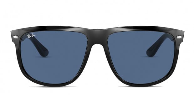 Ray Ban RB4147 Boyfriend black frame with dark blue lenses. Lenses