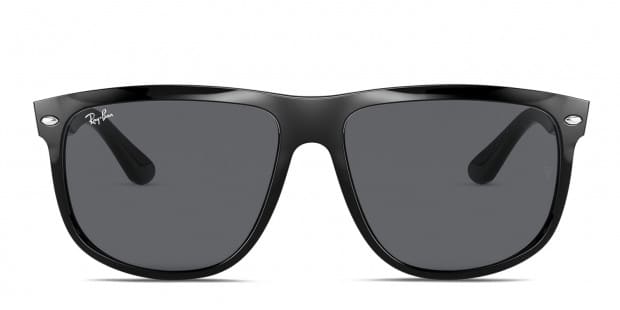 Ray Ban RB4147 Boyfriend black frame with dark grey lenses. Lenses provide 100 UV protection