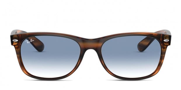 Ray-Ban RB2132 New Wayfarer Tortoise, Clear, Blue Sunglasses