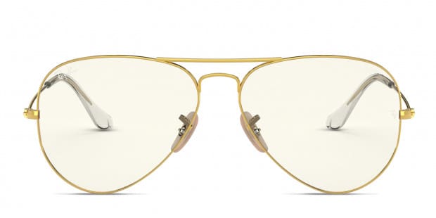 Ray Ban RB3025 Aviator Classic gold frame with photochromic grey lenses