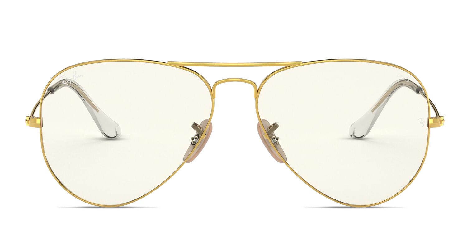 Ray-Ban RB3025 Aviator Classic gold frame with photochromic grey