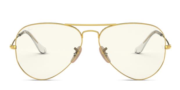 Ray-Ban RB3025 Aviator Classic gold frame with photochromic grey
