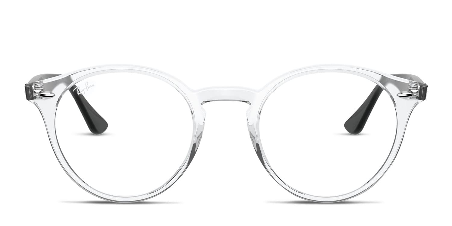 Ray-Ban RX2180V Clear/Black Eyeglasses | Includes FREE Rx Lenses