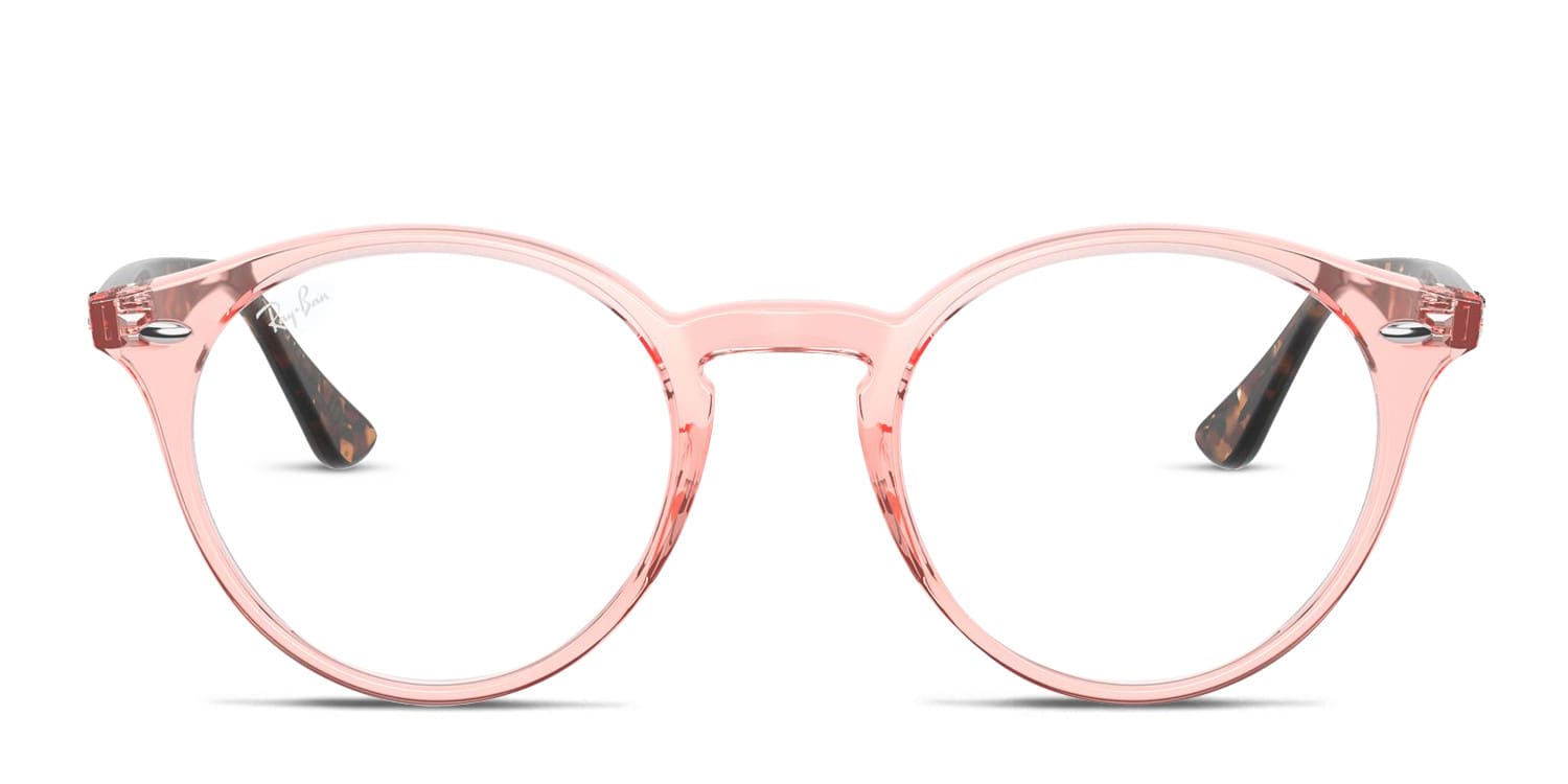 Ray-Ban RX2180V Pink/Clear/Tortoise Prescription Eyeglasses