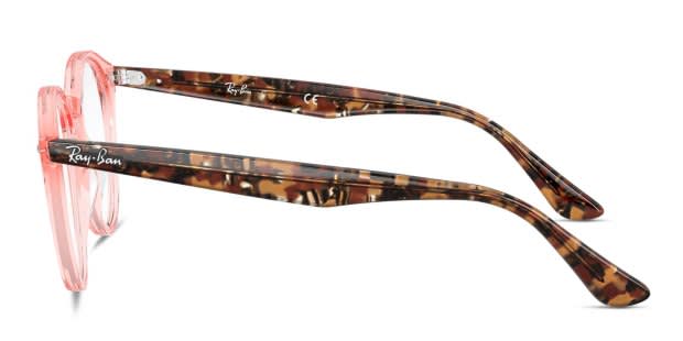 Ray-Ban RX2180V Pink/Clear/Tortoise Prescription Eyeglasses display picture 1