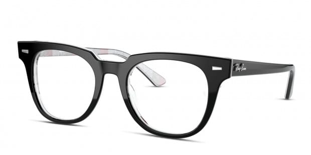 Ray Ban RX5377 Meteor Black Clear Gray Prescription Eyeglasses