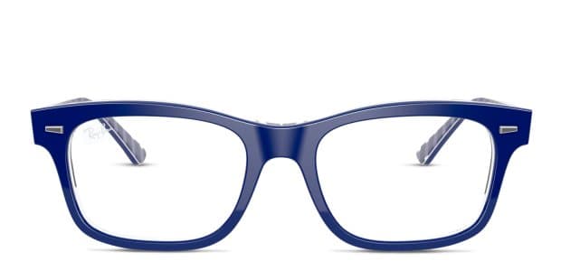 Ray-Ban RX5383 Mr Burbank Blue/White Prescription Eyeglasses
