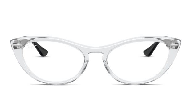 【美品】Ray-Ban Ninaサングラス クリアフレーム キャットアイ Ray-Ban RX4314V Nina Clear/Black Prescription Eyeglasses