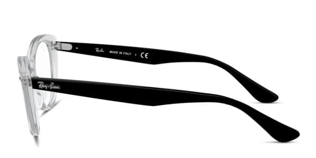 Ray-Ban RX4314V Nina Clear/Black Prescription Eyeglasses