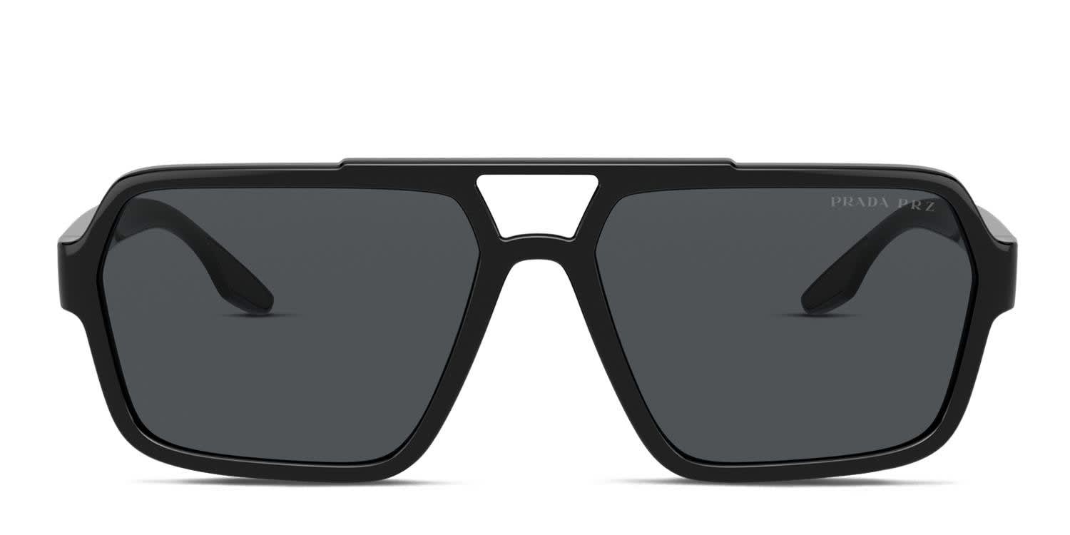 Prada Linea Rossa PS 01XS Shiny Black glasses - Shiny Black - Frontal View