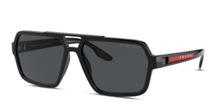 Prada Linea Rossa PS 01XS Shiny Black glasses - Shiny Black - Angle View
