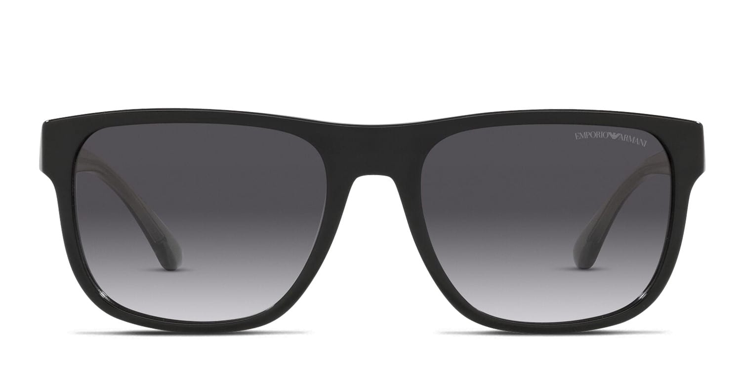 Emporio Armani EA4163 Black , Gray glasses - Black / Gray - Frontal View