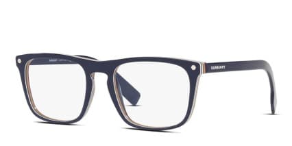 Burberry BE2340 Bolton Blue glasses - Blue - Angle View