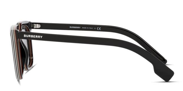 Burberry BE4337 Carnaby black frame with dark grey lenses. Lenses