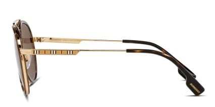 Burberry BE3125 Oliver Brown, Tortoise, Gold glasses - Brown / Tortoise / Gold - Side View