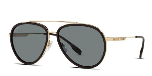 Burberry BE3125 Oliver Black, Gold Prescription Sunglasses  display picture 3