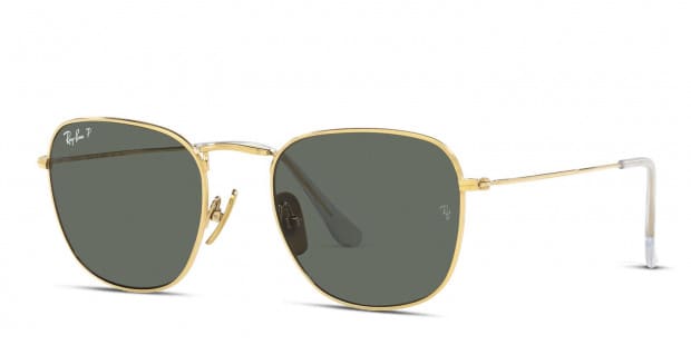 Ray-Ban RB8057 157/13 125 3N サングラス ブラウン系 Ray-Ban RB8157 Frank gold frame with green polarized lenses