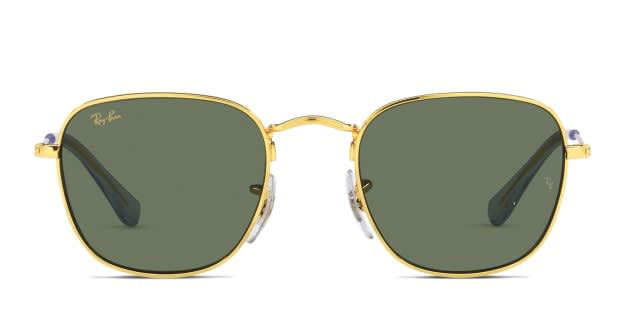 Ray-Ban RJ9557S Kids gold frame with dark green lenses  display picture 1