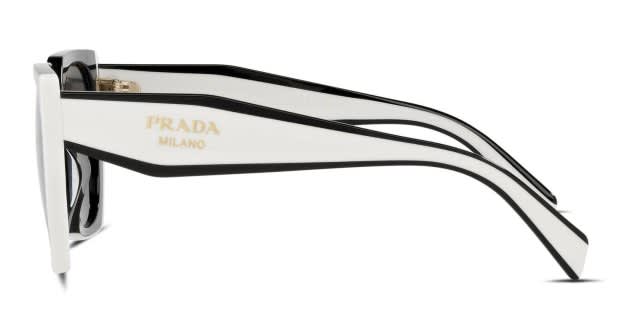 Prada Black and White Chic Sunglasses Prada PR 15WS 09Q5S0 Sunglasses | As Seen On Jennifer Lopez - US main image 3