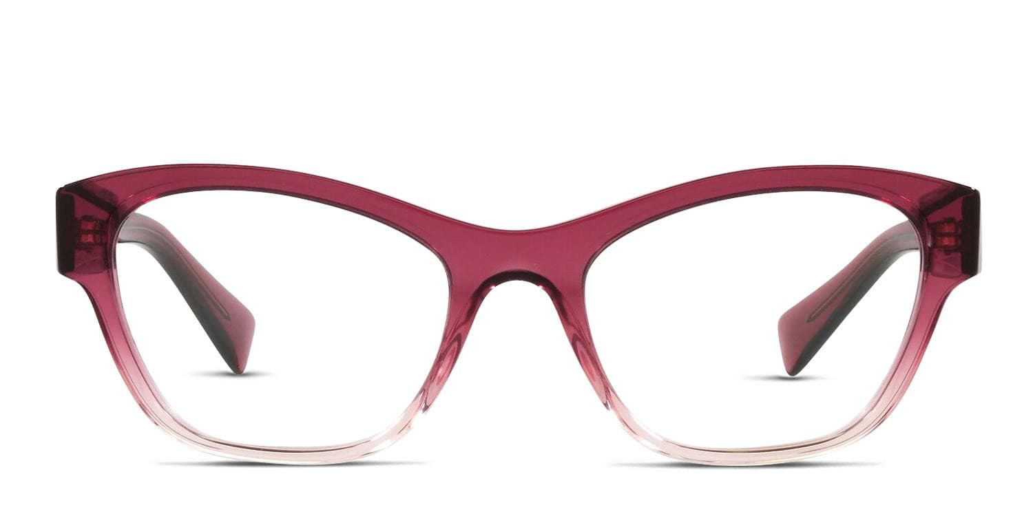 Miu Miu MU 08TV Red/Clear glasses - Red / Clear - Frontal View