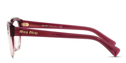 Miu Miu MU 08TV Red/Clear glasses - Red / Clear - Side View