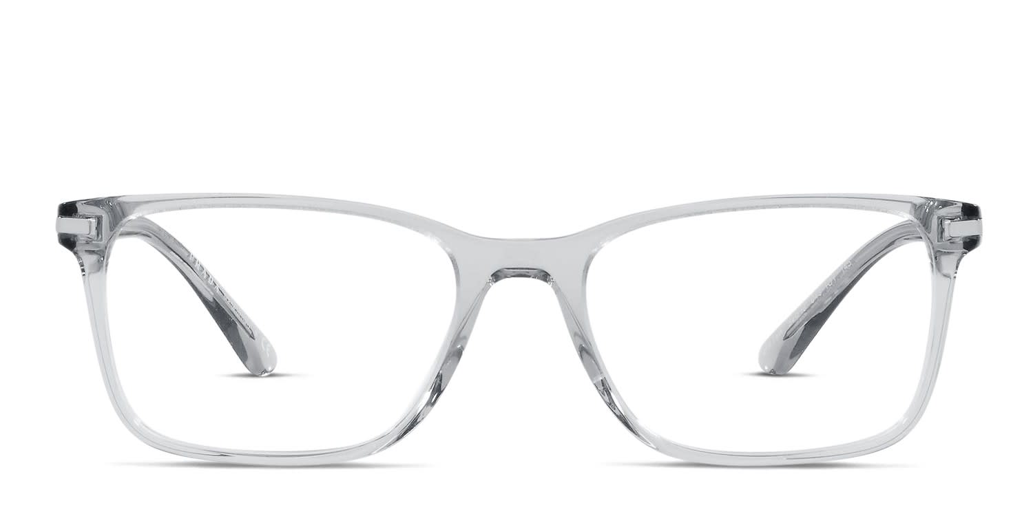 Prada PR14WV Clear , Gray Eyeglasses | Includes FREE Rx Lenses