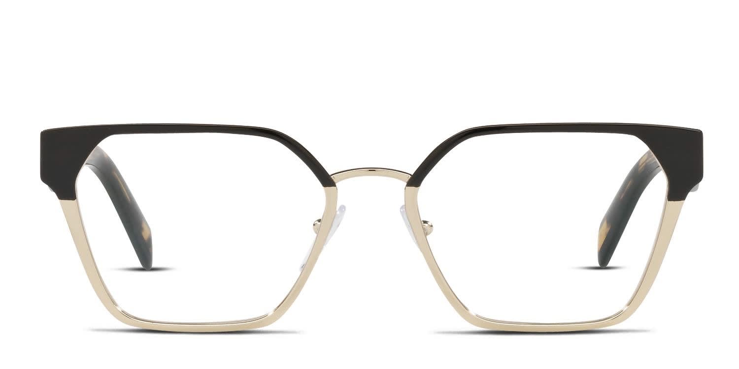Prada PR63WV Black, Gold glasses - Black / Gold - Frontal View