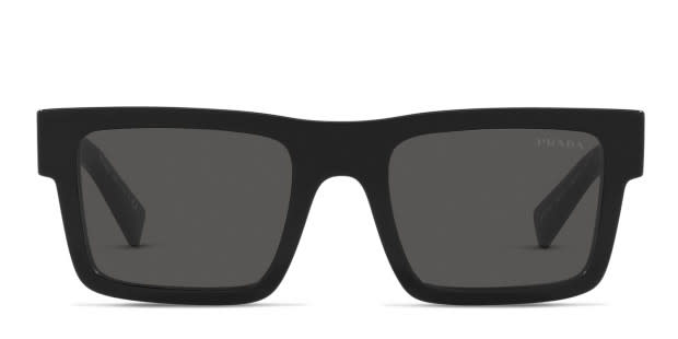 Prada PR19WS black frame with dark grey lenses. Lenses provide 100% UV protection.