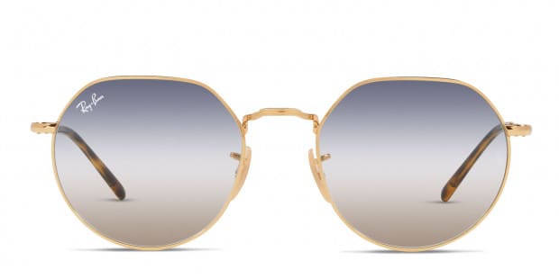 Ray ban aviator blue lens gold frame shop