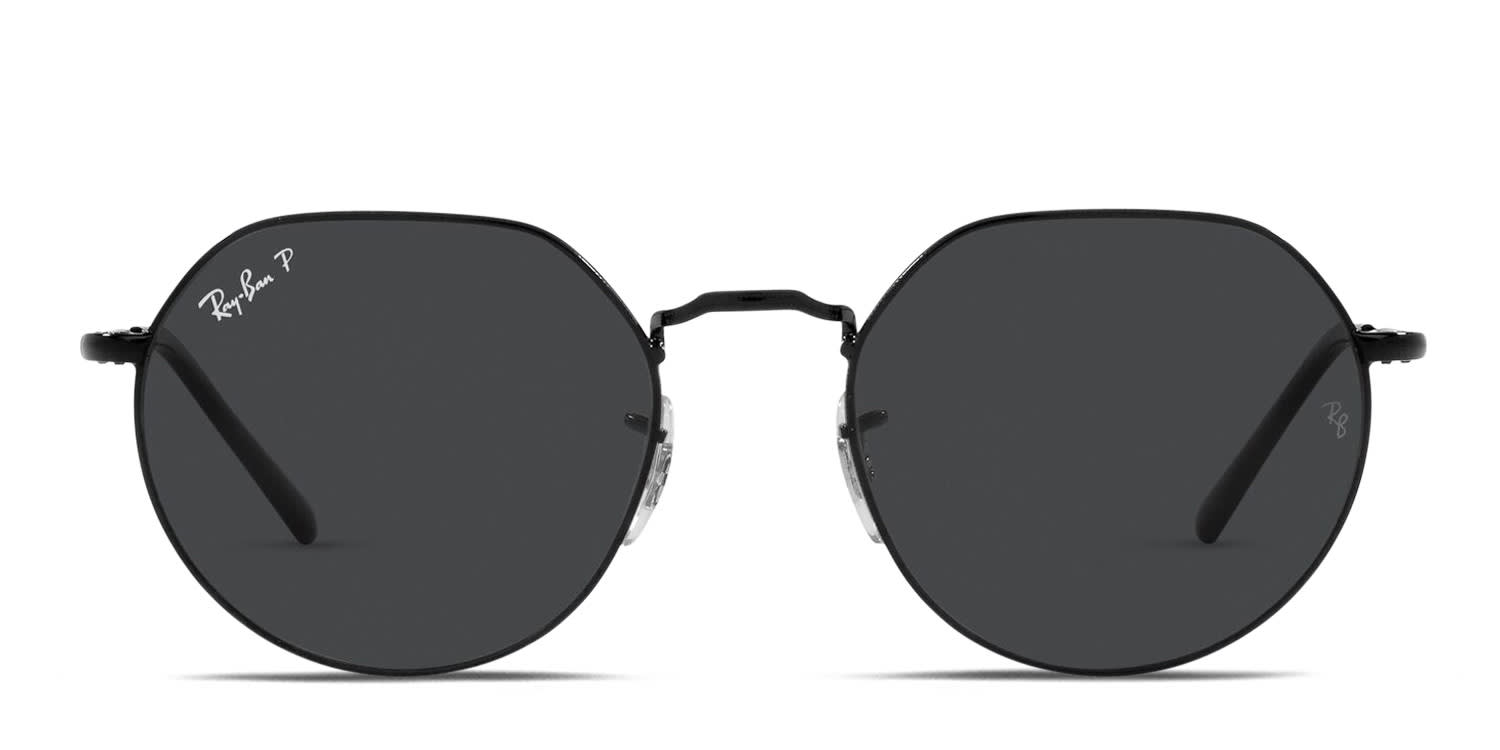 Ray-Ban レイバン RB3565 JACK ラウンド ヘキサゴナル Ray-Ban RB3565 Jack black frame with polarized black lenses