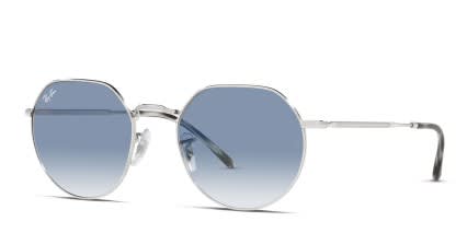 Ray-Ban RB3565 Jack Blue , Silver glasses - Blue / Silver - Angle View