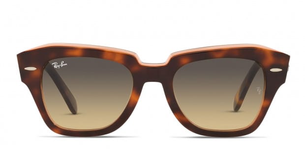 Ray-Ban RB2186 State Street tortoise frame with brown 