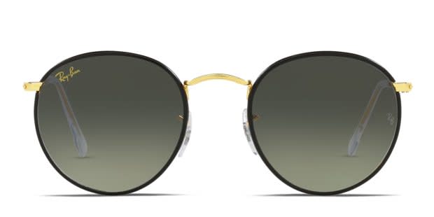 Ray-Ban RB3447JM Round Full Color Black/Gold Sunglasses display picture 3