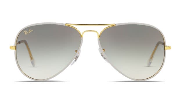 Ray-Ban RB3025JM Aviator Full Color gold , gray frame with  display picture 1