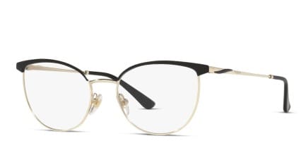 Vogue VO4208 Black, Gold glasses - Black / Gold - Angle View