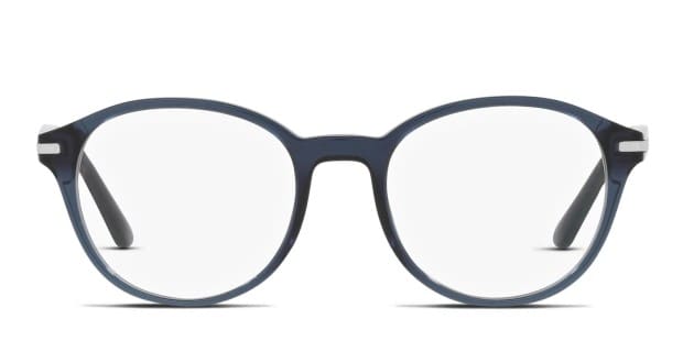 Prada PR13WV Clear, Blue Eyeglasses | Includes FREE Rx Lenses