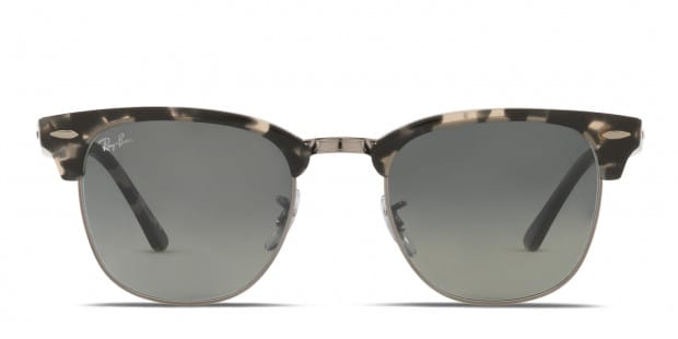 Ray ban clubmaster sunglasses black and silver on sale