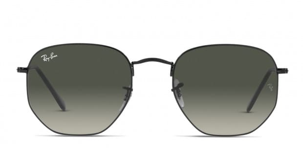 オープニング 大放出セール black Hexagonal RB3548 Ray-Ban frame gradient grey with 小物