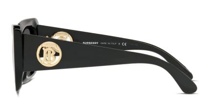 Burberry BE4344 Daisy Shiny Black glasses - Shiny Black - Side View