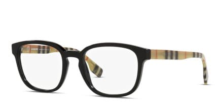 Burberry BE2344 Edison Shiny Black glasses - Shiny Black - Angle View