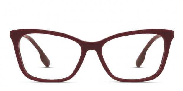 Burberry red eyeglass frames clearance