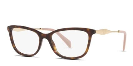 Prada PR 02YV Tortoise glasses - Tortoise - Angle View
