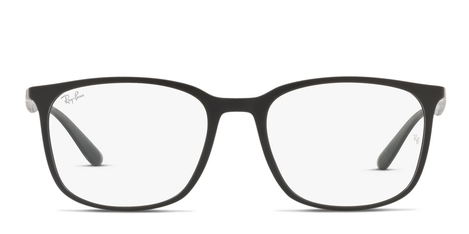Ray-Ban RX7199 Brown, Black glasses - Brown / Black - Frontal View