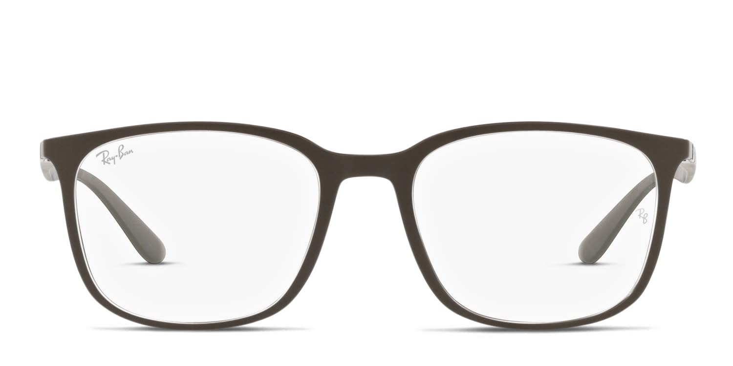 Ray-Ban RX7199 Brown glasses - Brown - Frontal View