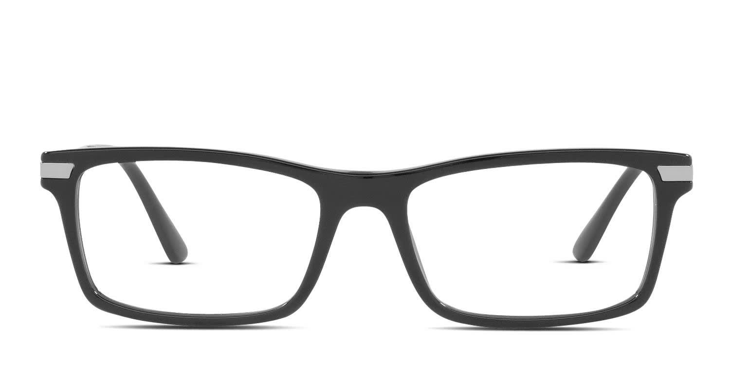Prada PR03YVF Shiny Black glasses - Shiny Black - Frontal View