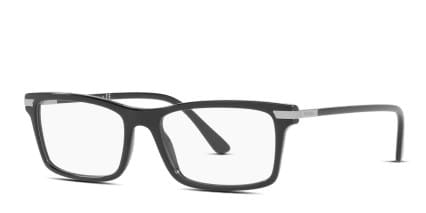 Prada PR03YVF Shiny Black glasses - Shiny Black - Angle View