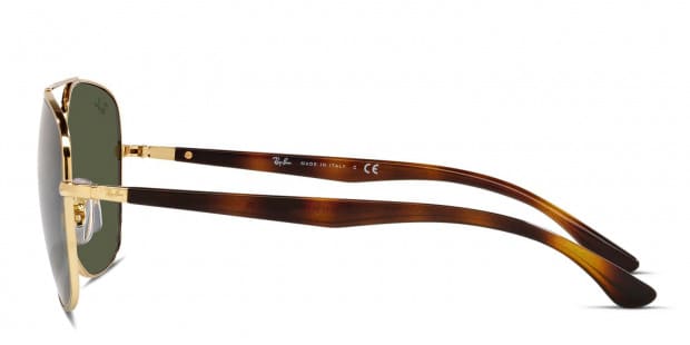 Ray-Ban RB3683 L (56 - 15) with Green lenses and Black frame