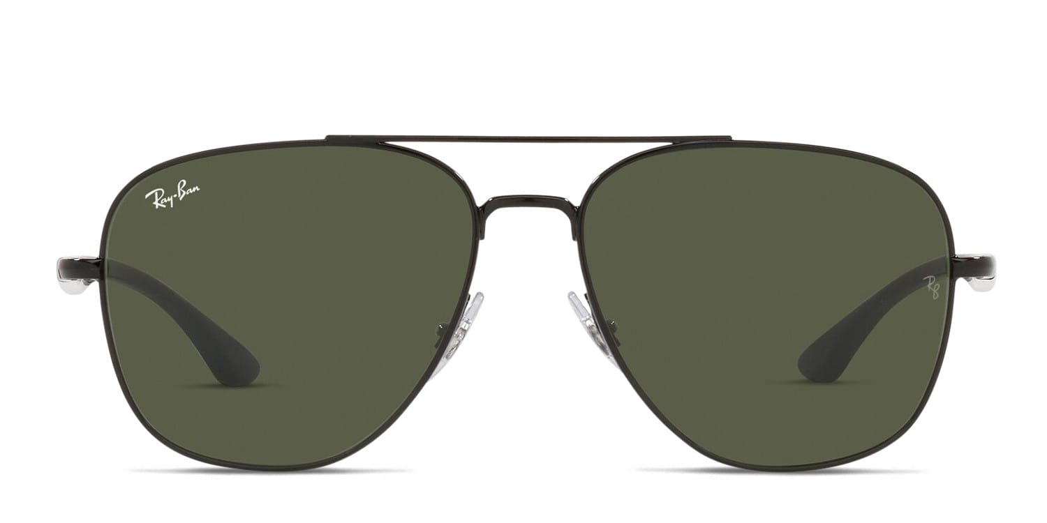 Ray-Ban RB3683 Shiny Black glasses - Shiny Black - Frontal View