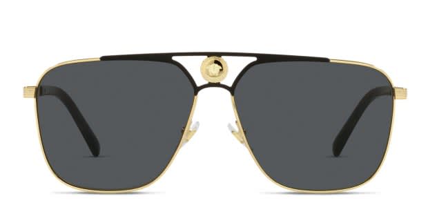 Versace VE2238 gold, black frame with dark grey lenses  display picture 3