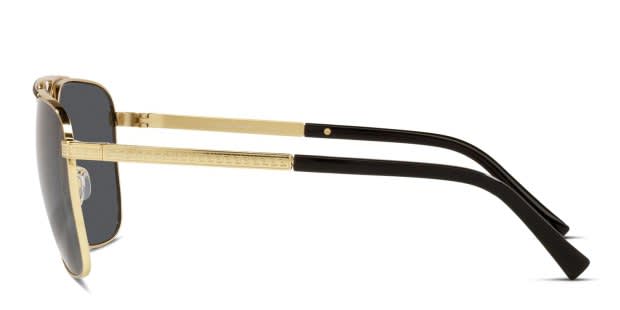 Versace VE2238 gold, black frame with dark grey lenses  display picture 1